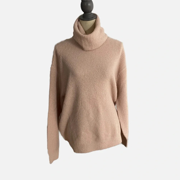 Seven Sisters Sweater Turtleneck Soft Blush Pink Size Small Cozy - Picture 10 of 10